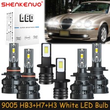For Jaguar S-Type 2000-2004 Combo LED Headlights Bulb High Low Beam Fog Light Z8