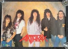 ANTHRAX ORIGINAL JAPANESE PROMO POSTER POLYSTAR JAPAN B2 73CM X 51CM