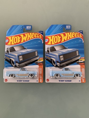 Modellino Auto Set Hotwheels 1/64 '63 Chevy Nova - '88 Chevy Silverado 3500 | Motorsport