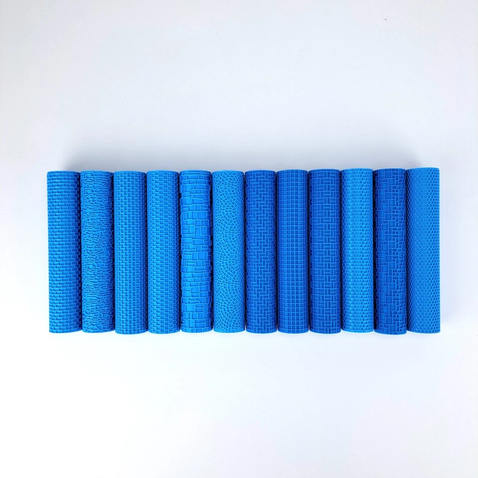 Strukturwalze / Strukturrolle / Prägerolle – Pflaster & Mauer – Spur H0, TT, 0,G - Bild 2 von 2