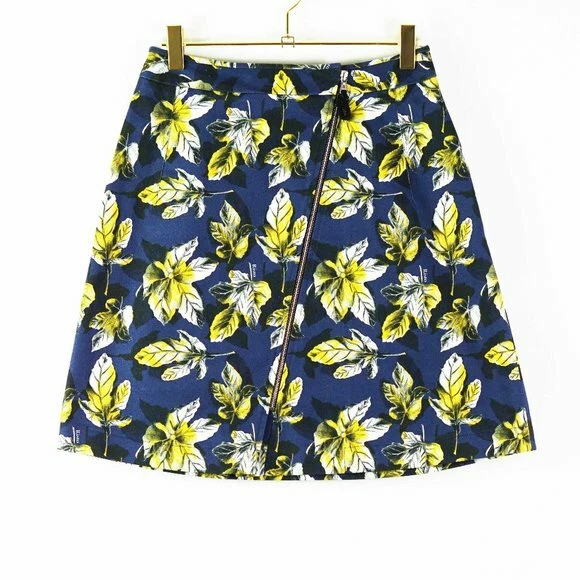 Risto Leaf Print A-Line Mini Skirt Size XS Retail $425