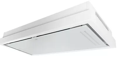 Gurari GCH C 343 Prime EBM Motor Deckenhaube 120 cm Weiß Glas Dunstabzugshaube