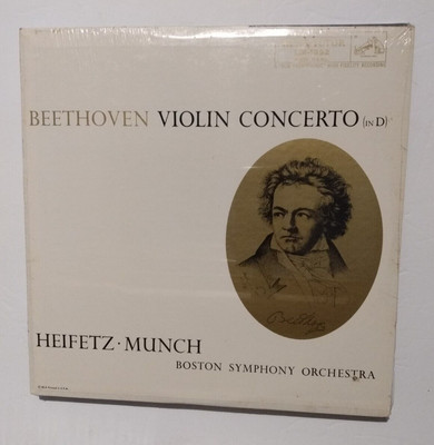 NEW Beethoven, Heifetz   Munch, Boston Orch.   Violin Concerto - LP - LM-1992