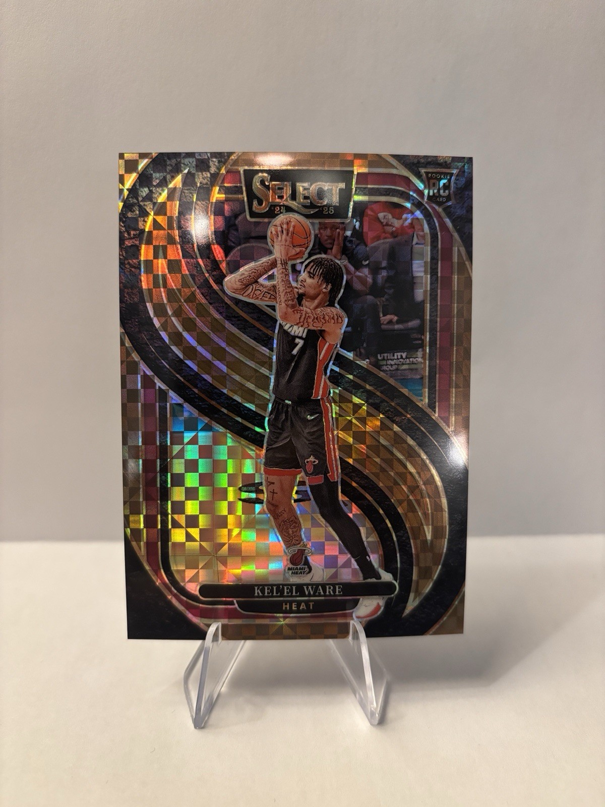 2024-25 Panini Select - Premier Level Kel'el Ware #191 Bronze Checker Prizm /49
