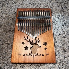 Kalimba Thumb Piano 17 Keys Finger Piano w Stag Cutout Diduo GUC