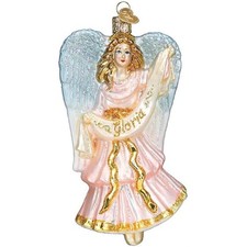 Old World Christmas Nativity Angel Glass Ornament FREE BOX 10238