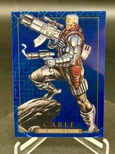 2024 SkyBox Marvel Masterpieces '92 Platinum Cable #18 Blue Traxx Parallel