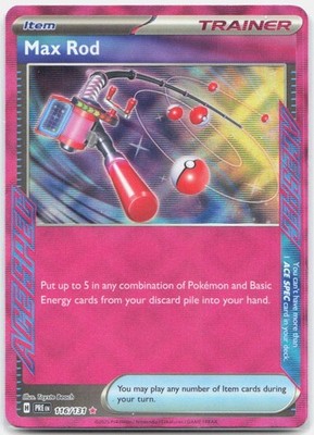 Max Rod 116/131 SV: Prismatic Evolutions POKEMON TCG ACE SPEC