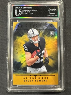 2024 Panini Origins - Rookies Brock Bowers #146 Holo Gold /25  (RC)