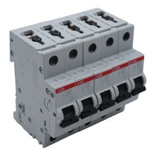 5x ABB S201 B10 ~230/400V Circuit Breakers / Circuit Breakers -used-