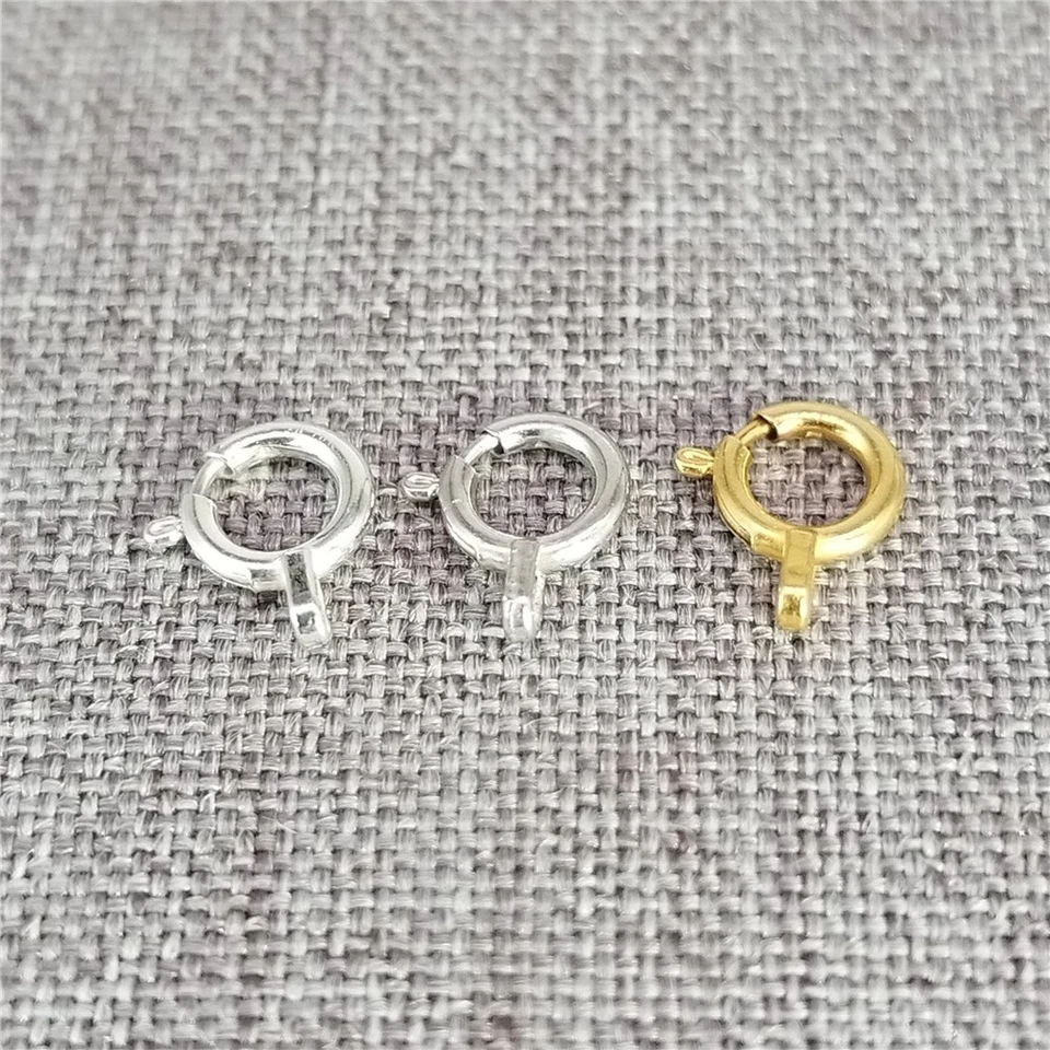 20pcs of 925 Sterling Silver Spring Clasp w/ Soldered Jump Ring for Bracelet 5mm - Image 3 of 4