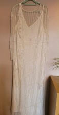 Monsoon Beaded Bridal Dress Size 22 Brand New with Tags RRP £750