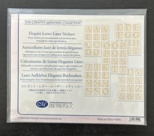 Creative Memories Elegant Letter Laser Sticker Pack Retired