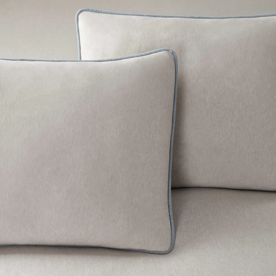 Conjunto de edredón King de 3 piezas tejido jersey liso - mezcla de algodón - ultra suave y acogedor Foto 3 de 4