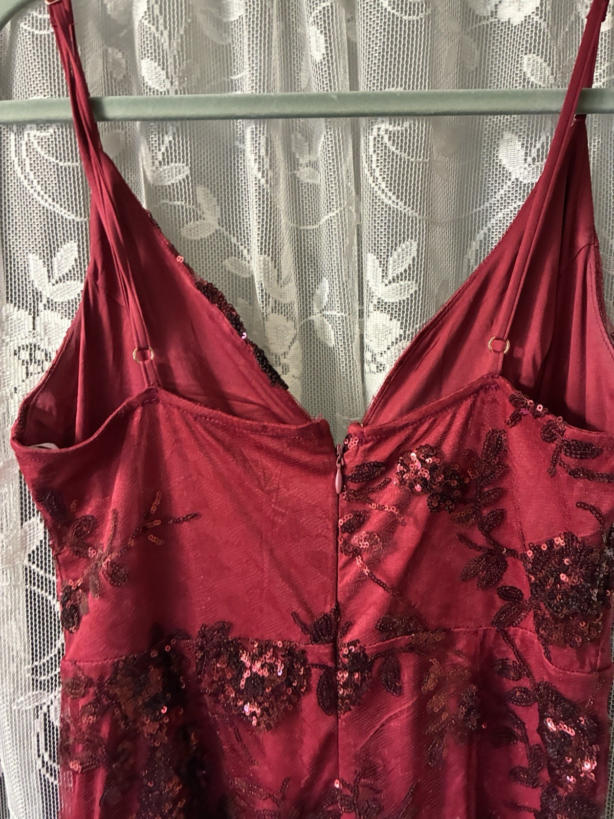 Lulus Shine Language Ruby Wine Red Sequin Mermaid… - image 6