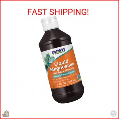 Liquid Magnesium with Trace Mineral for Nervous System Support, 8-Ounce