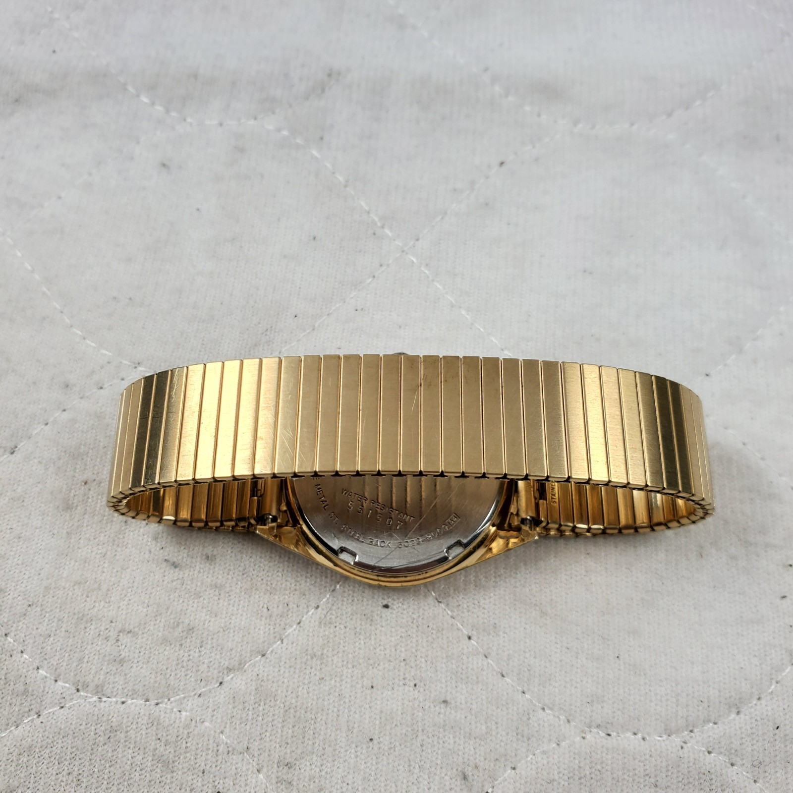 RARE VINTAGE SEIKO SQ A&W 5C23-8009 DAY/DATE QUARTZ JAPAN GOLD TONE MEN'S WATCH image 7