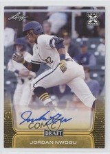 2020 Leaf Draft Auto Gold Jordan Nwogu #BA-JN1 Auto 01wi