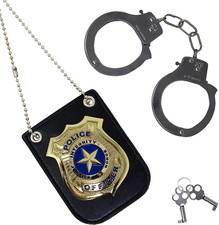 Police Pretend Play Toy Set for School Classroom Dress Up Pretend Play, Detectiv