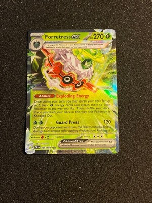 Forretress ex 005/193 Double Rare Paldea Evolved Pokemon Near Mint