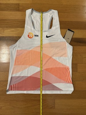New M Nike Aeroswift NN 2023 Running Singlet Dri-Fit ADV White