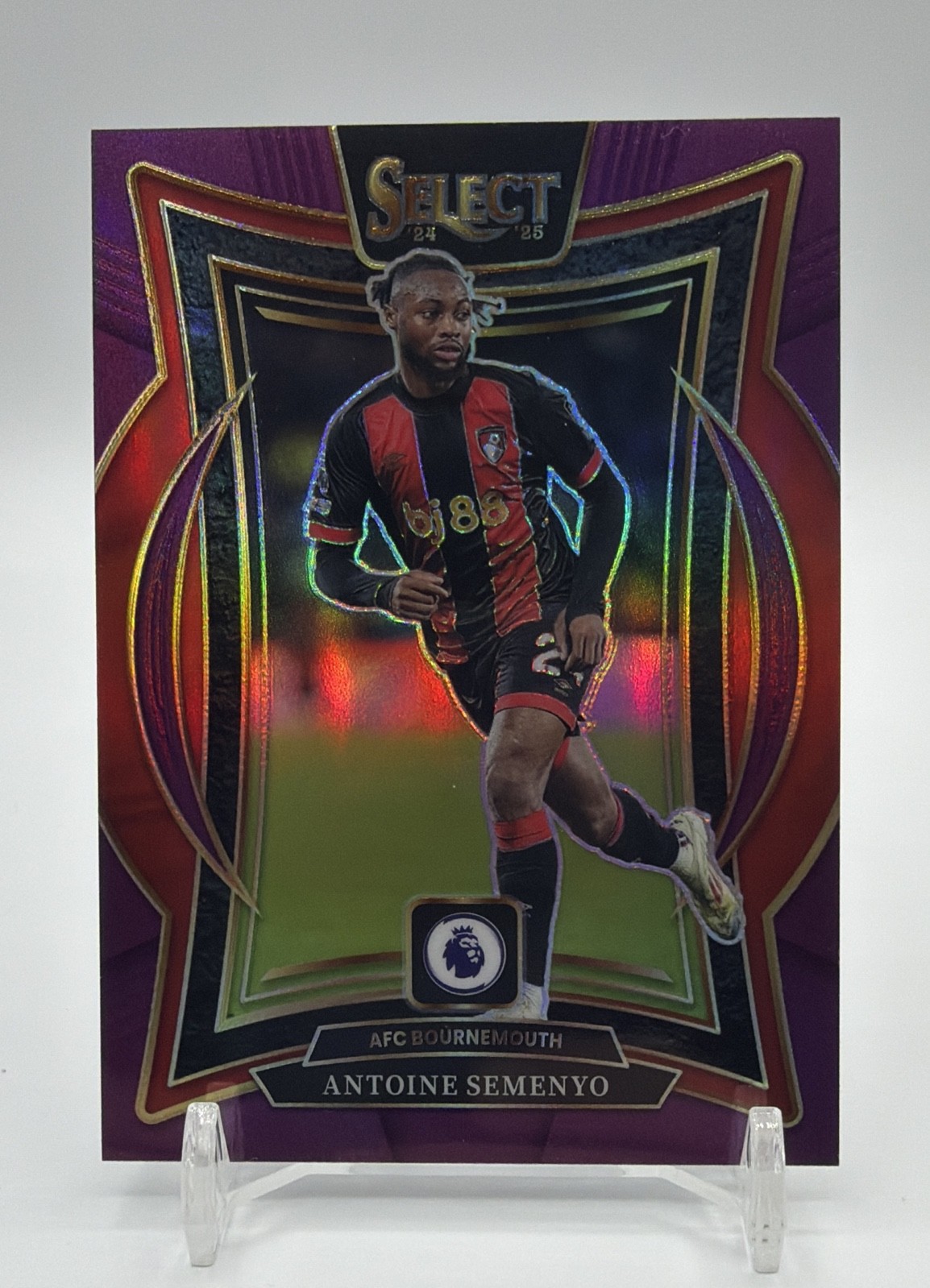 2024-25 Panini Select Premier League - Terrace Antoine Semenyo #63 Purple Prizm