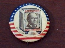campaign pin pinback button political badge election LOCAL ADVERTISING 1.25