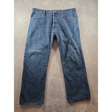 Vintage Levi's 501 Jeans Mens 40x30 Blue Straight Leg Button Fly Made in USA Y2K