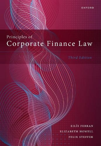Principles of Corporate Finance Law - 9780198854074