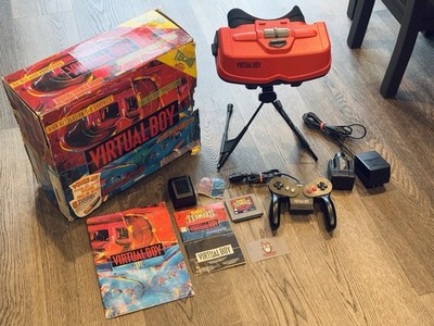 Nintendo Virtual Boy Console In Box Matching Serial Number # *NEEDS LENS REPAIR*
