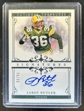 2025 Panini National Treasures LeRoy Butler Signatures Auto #/99 Packers