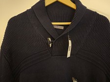 Sean John Navy Sweater Size Mens XL Long Sleeve New With Tags