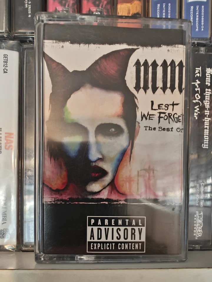 Marilyn Manson Lest We Forget The Best Of FULLY PLAY GRADED cassette - Image 3 of 4