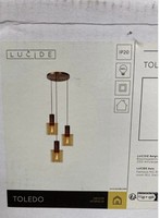 Lucide Toledo Ceiling Light – 3-Light Pendant Lamp – E27 –Modern Indoor Lighting