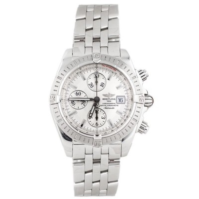 Breitling Chronomat Evolution Stainless Steel Silver Dial 44mm A13356