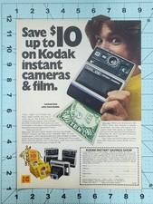 1977 Kodak Instant Camera & Film Ad EK4 EK6 The Handle Coupon Vintage Print