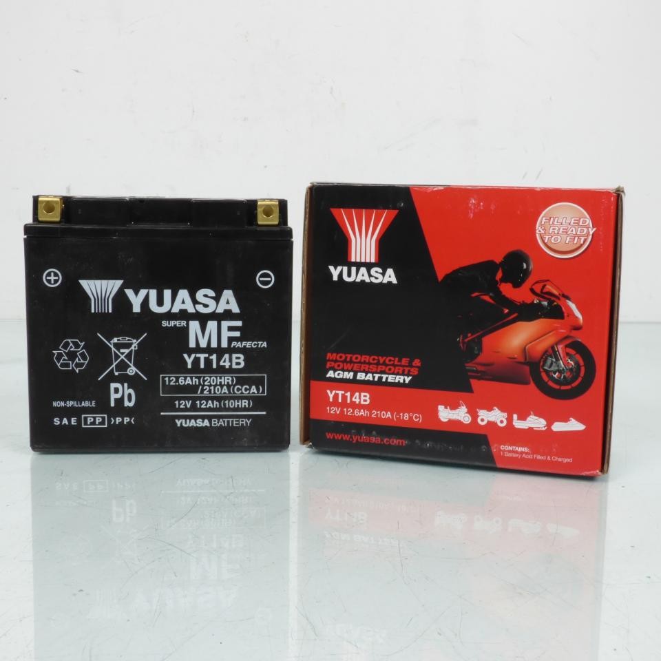Batterie Yuasa YT14B SLA 12V pour Piaggio 400 X-Evo Après 2007