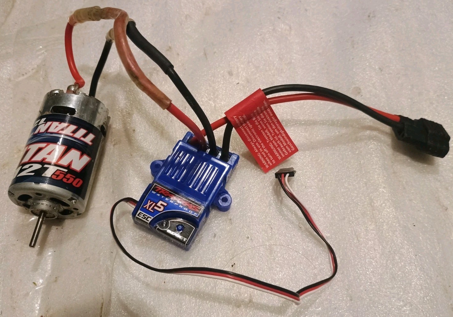 Traxxas XL-5 ESC and 12T Motor Tested Working