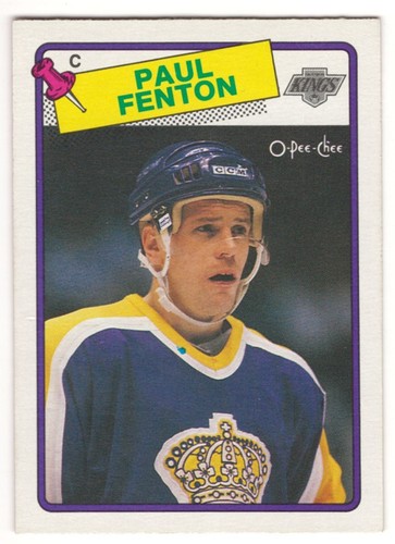 Paul Fenton #213 1988 O-Pee-Chee card