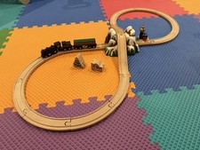 BRIO 32501 Polar Express Christmas Wooden Railway Train Set Near Complete