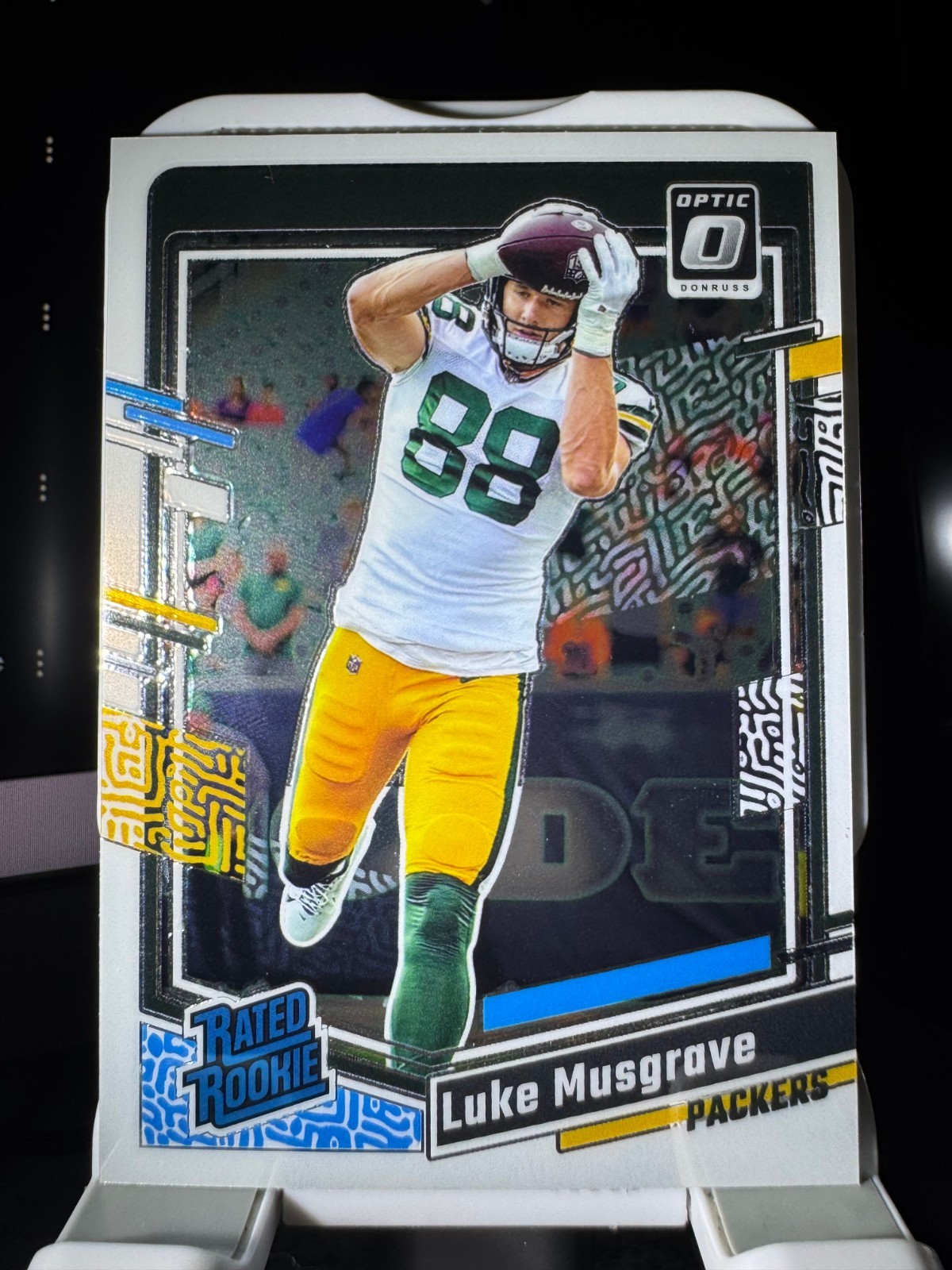 2023 Panini Donruss Optic #241 Luke Musgrave Rated Rookie Packers