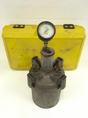 #ad Concrete Specialties Press Ur Meter Pressure Meter w Yellow Case FREE SHIPPING $399.99