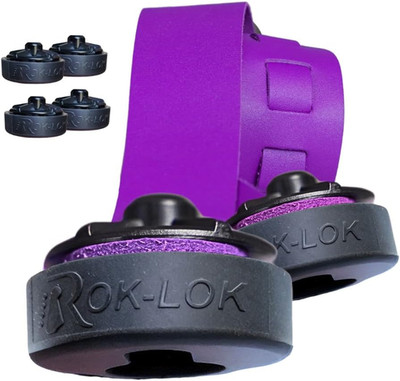 Rok Lok PRO Guitar Strap Locks - 2 Pack Black - Universal Guitar Strap Lock, Loc