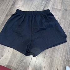 Soffe Juniors L Cheerleading Dance Gym Cheer Shorts Black