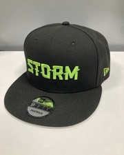 NEW Seattle Storm New Era 9Fifty SnapBack hat Black with Green Rebel Logo