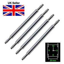 4 x A-Grade Watch Strap Spring Bar Pins | 1.5mm Diameter | 18mm 20mm 22mm Sizes
