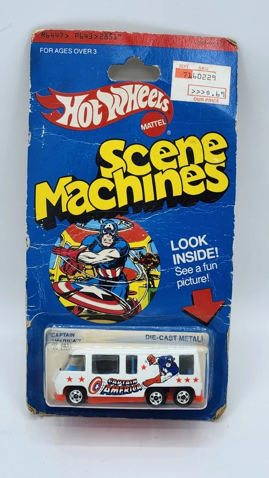 Máquinas de escena de autocaravana GMC Capitán América Hot Wheels de colección NUEVO EN PAQUETE Foto 3 de 4