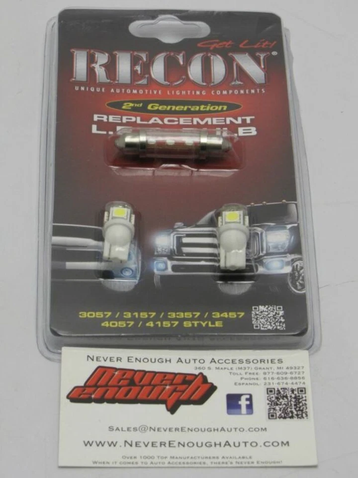 Recon 264165 LED Dome Light Bulb Kit White 04-14 Ford F150 - Image 3 of 4