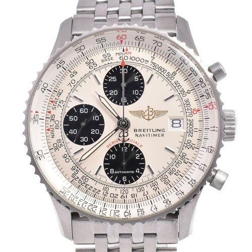 Breitling A13330 Navitimer Fighters Chronograph Silver Automat...