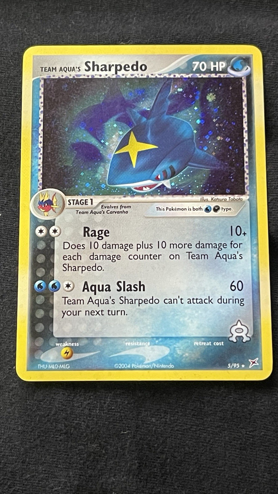 Team Aqua's Sharpedo 5/95 Team Magma vs Team Aqua Holo